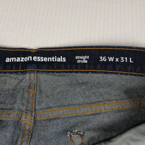 Amazon Essentials Men's New Dark Blue Boot Cut Jeans - 36x31 - Picture 4 of 4